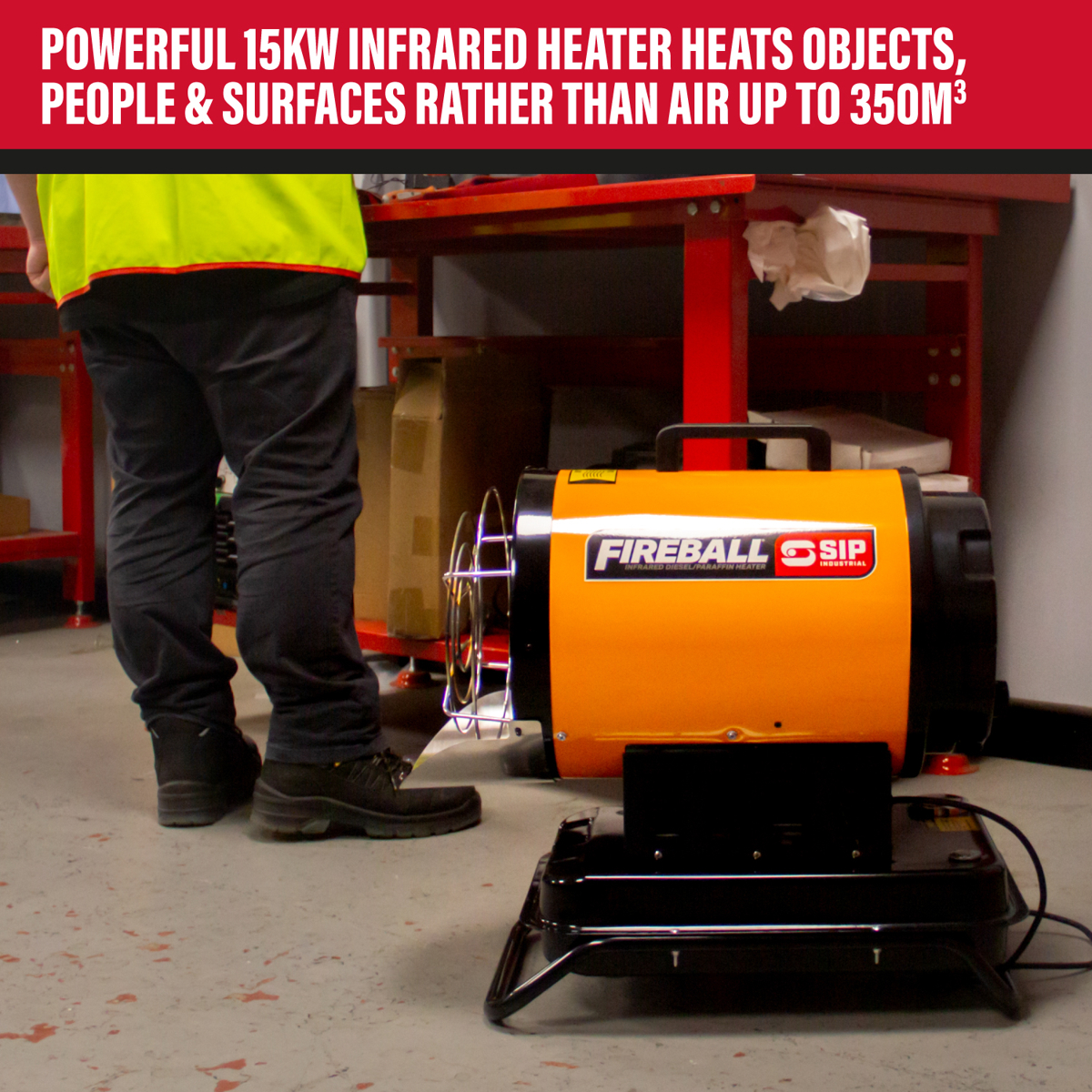SIP FIREBALL® ID52 15kW Infrared Diesel Heater